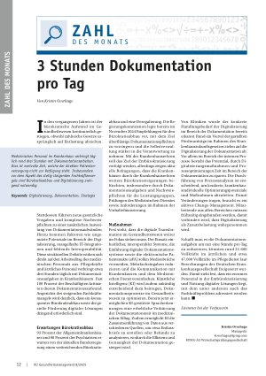 Vorschauseite 1: 3 Stunden Dokumentation pro Tag