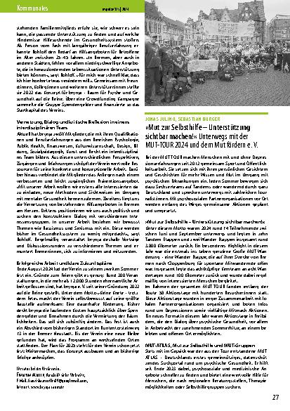 Vorschauseite 3: Erwerbslosigkeit und psychische Gesundheit – Präventionsprogramm statt Abwärtsspirale