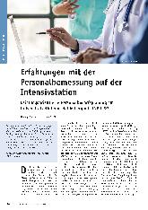 Vorschauseite 1: Erfahrungen mit der Personalbemessung auf der Intensivstation