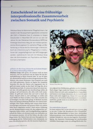 Vorschauseite 1: Entscheidend ist eine frühzeitige interprofessionelle Zusammenarbeit zwischen Somatik und Psychiatrie