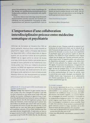 Vorschauseite 3: Entscheidend ist eine frühzeitige interprofessionelle Zusammenarbeit zwischen Somatik und Psychiatrie