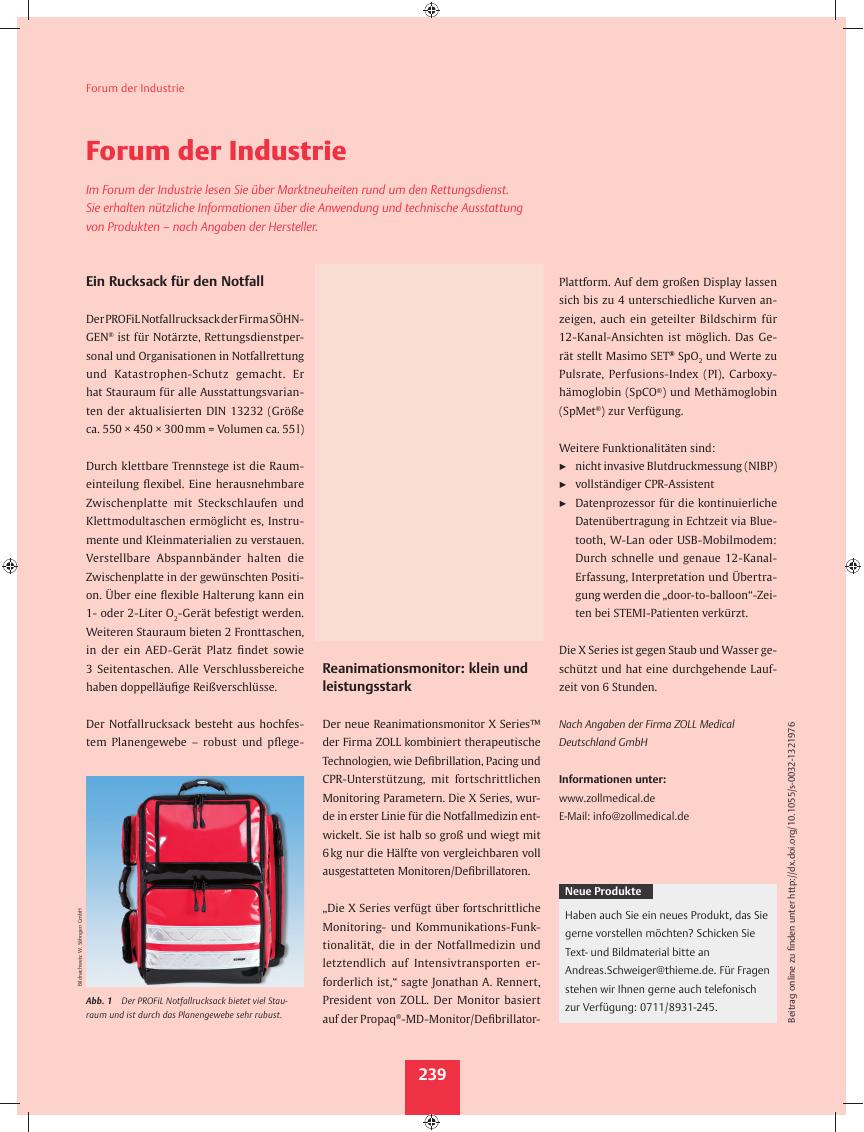 Vorschauseite 1: Reanimationsmonitor: klein und leistungsstark