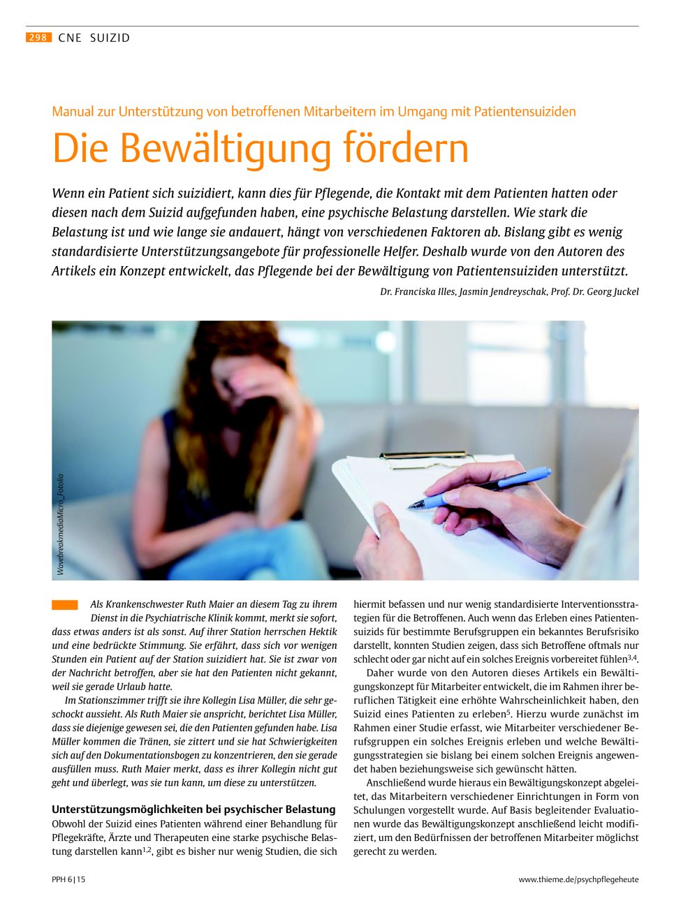 Vorschauseite 1: Die Bewältigung fördern