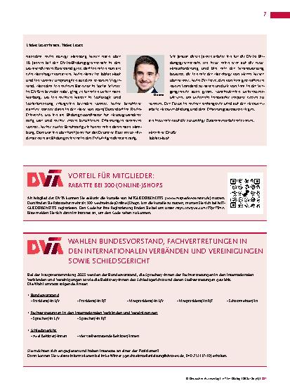 Vorschauseite 2: Neues aus der Berufspolitik