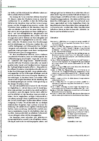 Vorschauseite 3: Das Weglaufhaus „Villa Stöckle“ Zwischen utopischem Überschuss und gesellschaftlicher Realität