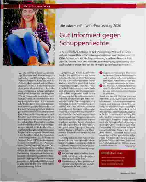 Vorschauseite 1: Gut informiert gegen Schuppenflechte