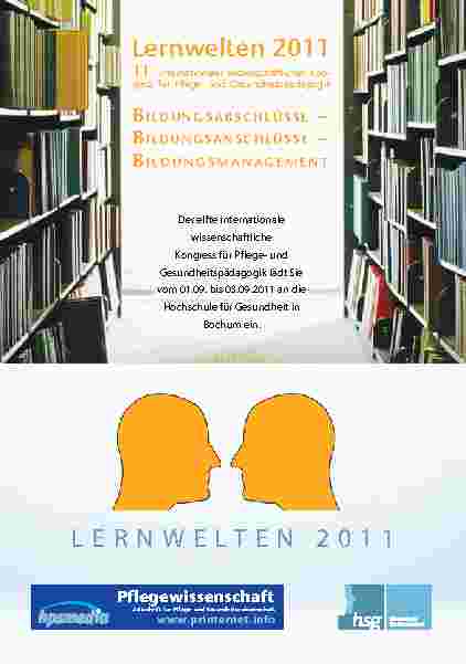 Vorschauseite 1: Lernwelten Abstractbandsammlung 2011