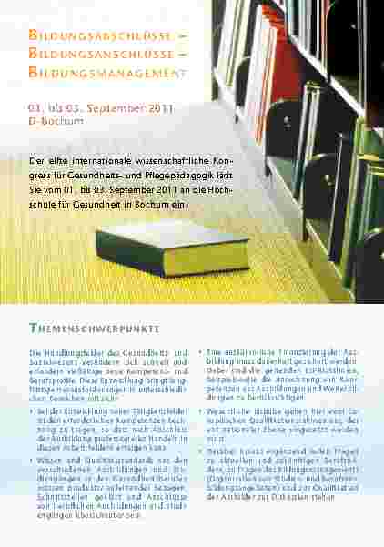 Vorschauseite 2: Lernwelten Abstractbandsammlung 2011