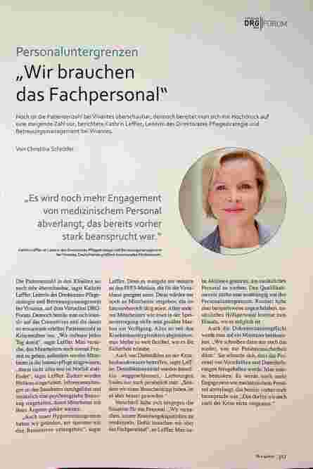 Vorschauseite 1: Personalausgrenzen „Wir brauchen das Fachpersonal"