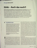 Vorschauseite 1: Ethik - Auch das noch? !
