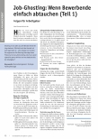 Vorschauseite 1: Job-Ghosting: Wenn Bewerbende einfach abtauchen (Teil 1)