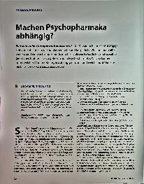Vorschauseite 1: Machen Psychopharmaka abhängig?