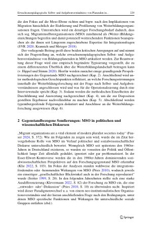Vorschauseite 3: Erwachsenenpädagogische Selbstund Aufgabenverständnisse von Planenden in Migrant: innenselbstorganisationen. Eine inhaltsanalytisch fundierte Typologie
