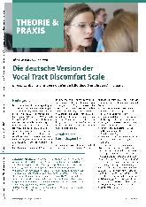 Vorschauseite 1: Die deutsche Version der Vocal Tract Discomfort Scale