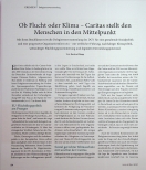 Vorschauseite 1: Ob Flucht oder Klima - Caritas stellt den Menschen in den Mittelpunkt