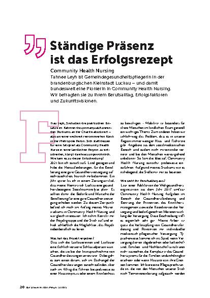 Vorschauseite 1: Ständige Präsenz ist das Erfolgsrezept