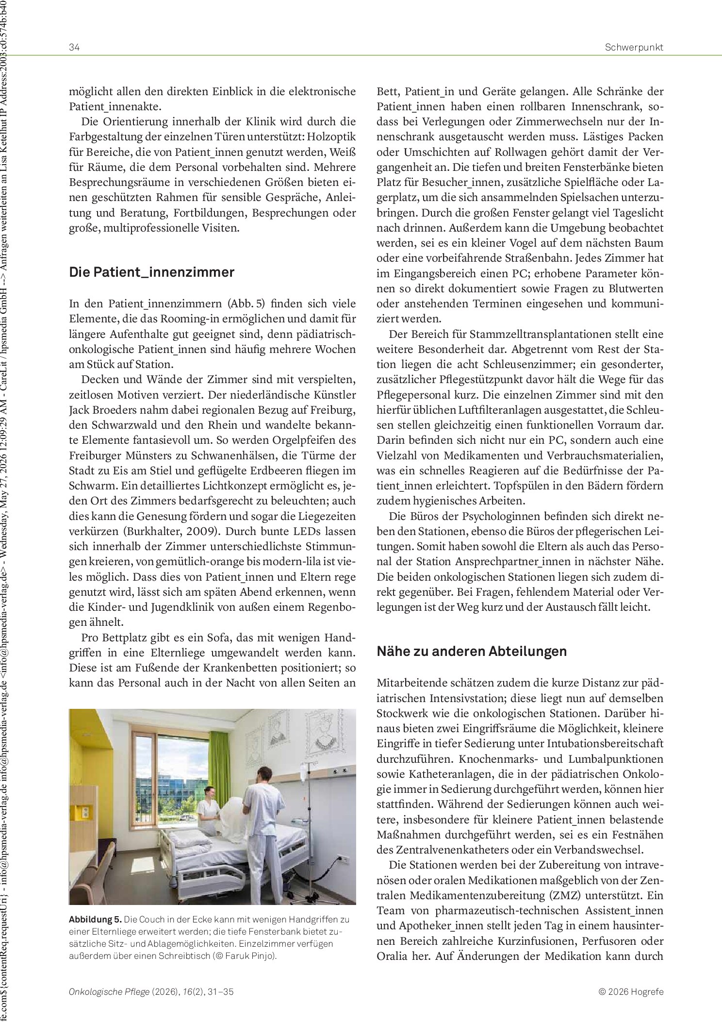 Vorschauseite 4: Heilende Architektur – Wenn Gebäude die Gesundheit fördern. Einblick in die neue Kinder- und Jugendklinik Freiburg