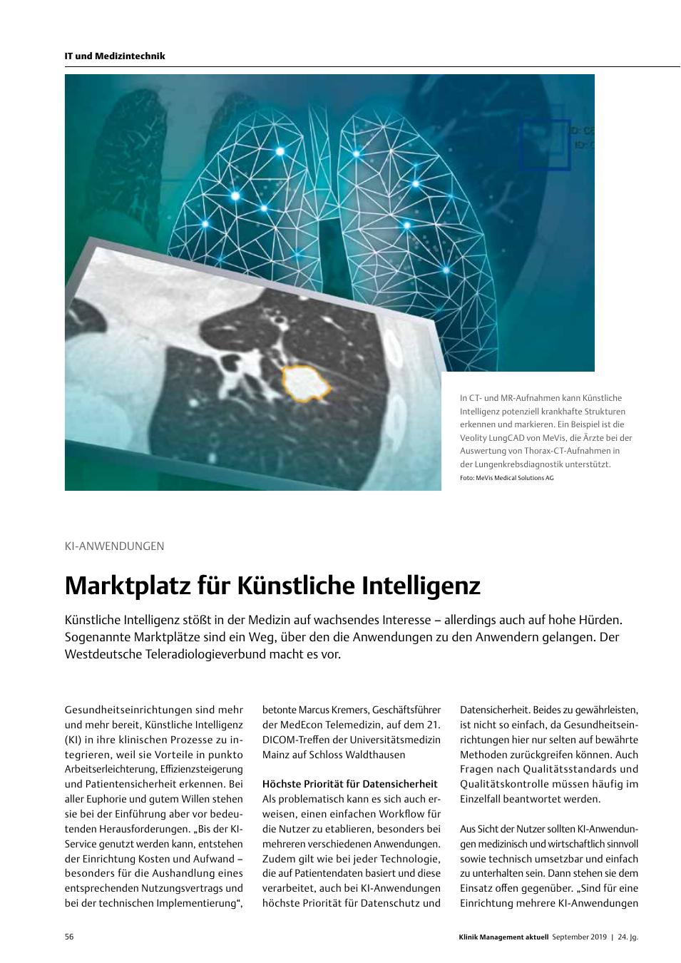 Vorschauseite 1: Ki-Anwendungen: Marktplatz für Künstliche Intelligenz