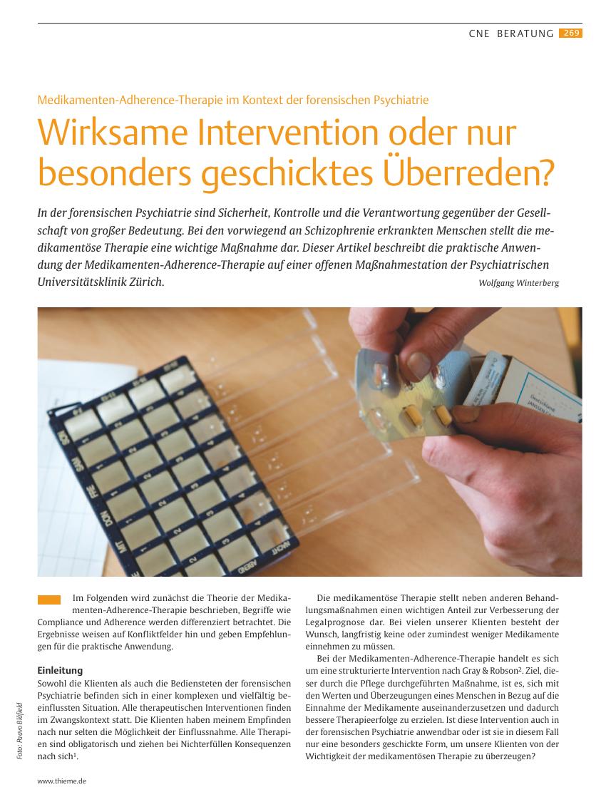 Vorschauseite 1: Wirksame Intervention oder nur besonders geschicktes Überreden?