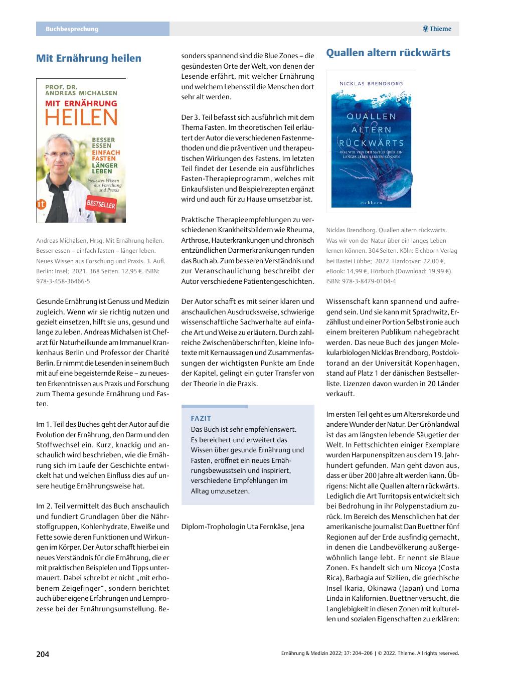 Vorschauseite 1: Buchbesprechung