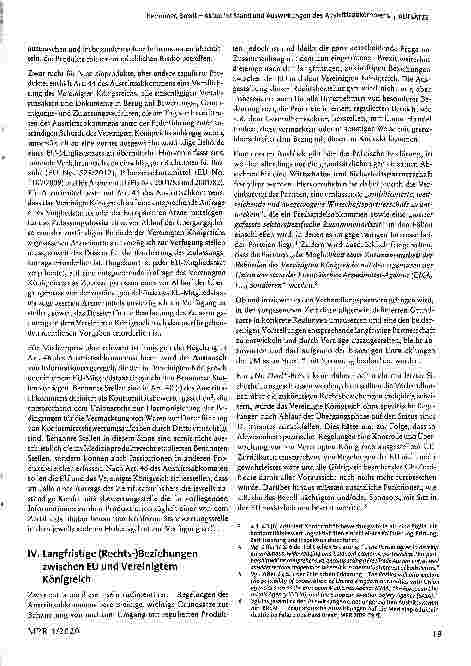 Vorschauseite 2: Brexit - Aktueller Stand und Auswirkungen des Austrittsabkommens