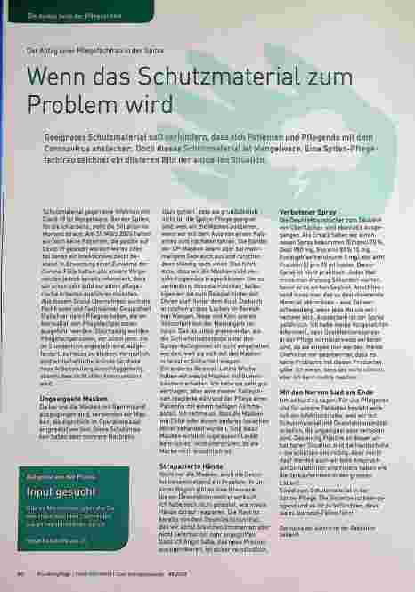Vorschauseite 1: Wenn das Schutzmaterial zum Problem wird