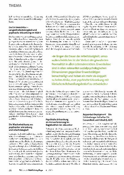Vorschauseite 2: Überfordert mit "Fördern und Fordern"? Psychische Erkrankung und das Integrationsziel des SGB II