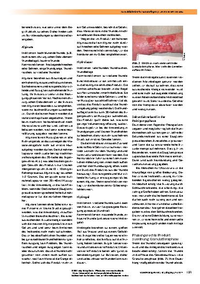 Vorschauseite 2: Auswahlkriterien für Wundauflagen – eine Entscheidungshilfe auf der Basis einer Expertenempfehlung