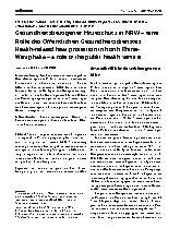 Vorschauseite 1: Gesundheitsbezogener Hitzeschutz in NRW – eine Rolle des Öffentlichen Gesundheitsdienstes