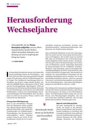 Vorschauseite 1: Herausforderung Wechseljahre
