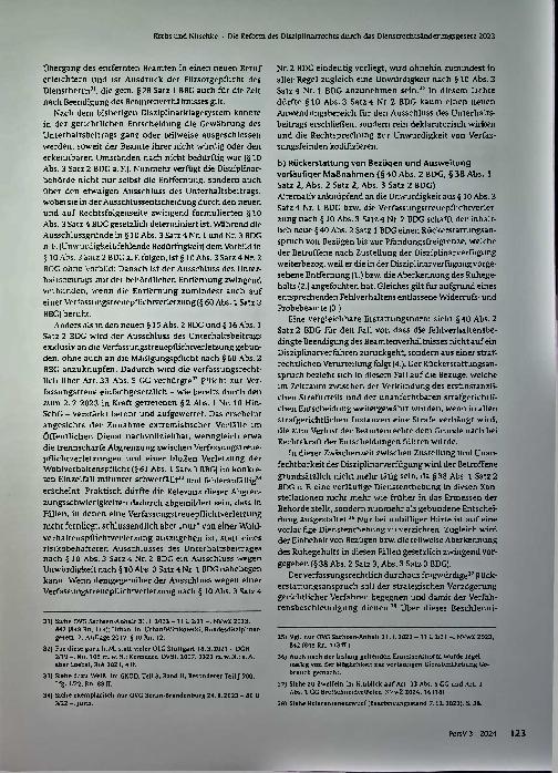 Vorschauseite 4: Die Reform des Disziplinarrechts durch das Dienstrechtsänderungsgesetz 2023.