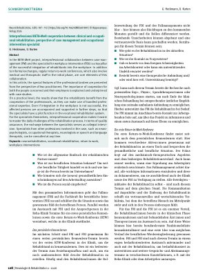 Vorschauseite 2: Interprofessionelle BETA-MeH-Intervention: Kooperation von Fallmanagement und Fachkraft für betriebliche Intervention
