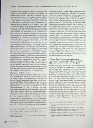 Vorschauseite 3: Aktuelle Rechtsprechung des BVerwG zur Ahndung wehrdisziplinarrechtlicher Dienstvergehen (§23 SG)