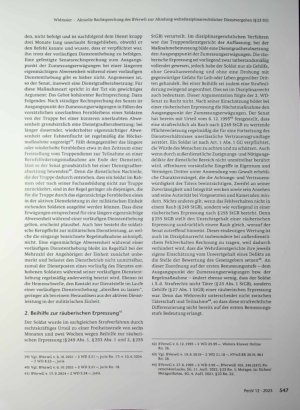 Vorschauseite 6: Aktuelle Rechtsprechung des BVerwG zur Ahndung wehrdisziplinarrechtlicher Dienstvergehen (§23 SG)