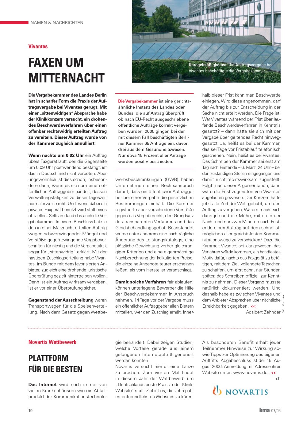 Vorschauseite 1: Faxen um Mitternacht