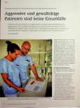 Vorschauseite 1: Aggressive und gewalttätige Patienten sind keine Einzelfälle.