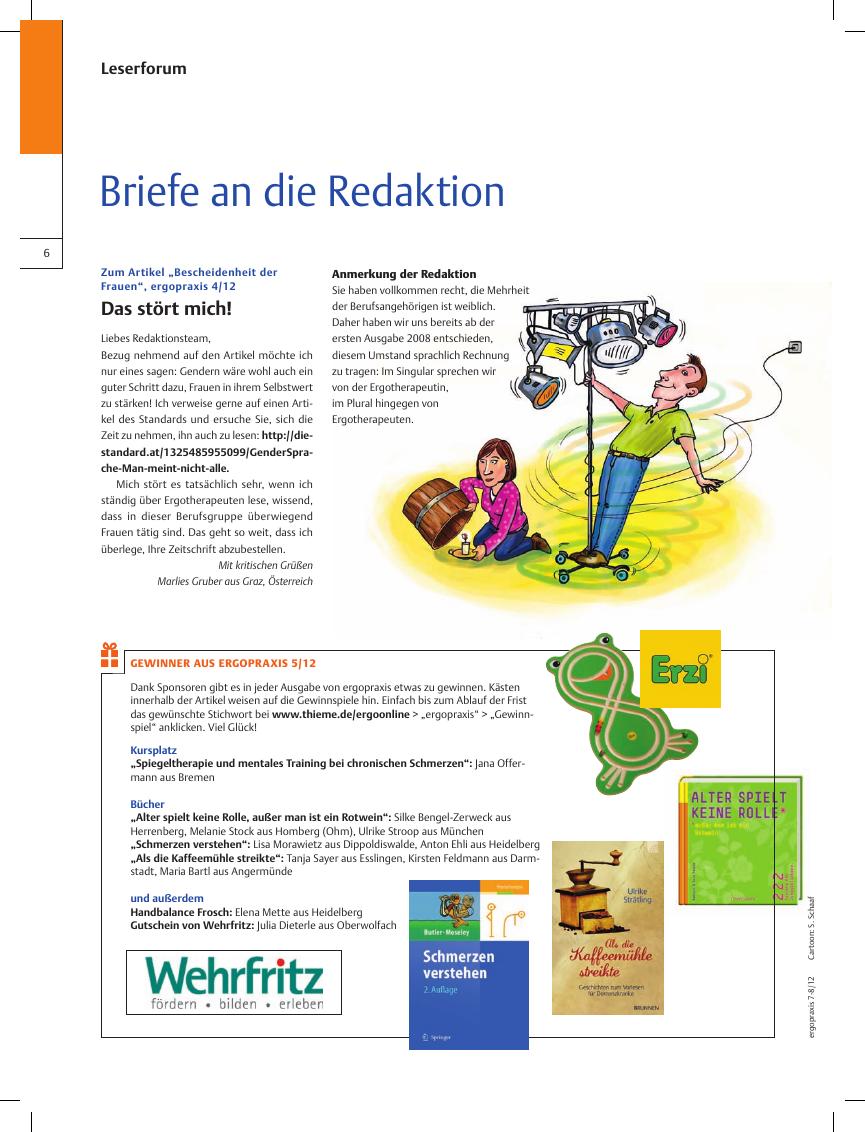 Vorschauseite 1: Briefe an die Redaktion