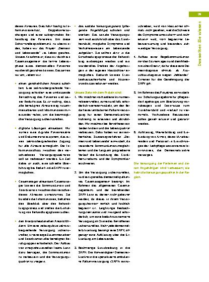 Vorschauseite 2: Demenz und Lebensende – Ein Projekt der Plexxon Management gGmbH mit dem Clara & Paul Pflegedienst