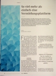 Vorschauseite 1: So viel mehr als einfach eine Vermittlungsplattform.