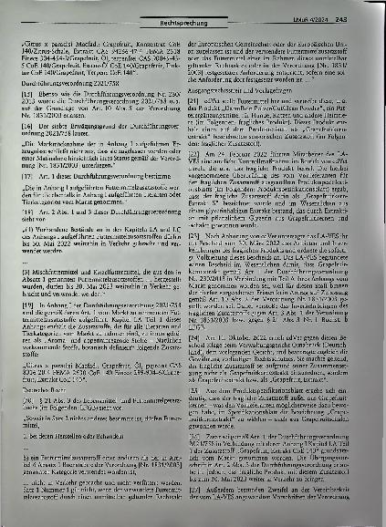 Vorschauseite 3: Übereinstimmung futtermittelrechtlicher Vorschriften mit der Grundrechte-Charta