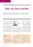Vorschauseite 1: Über das Was und Wie