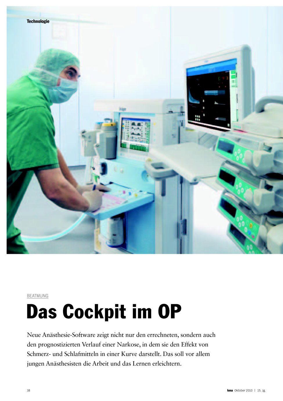 Vorschauseite 1: Das Cockpit im OP