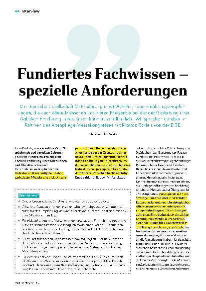 Vorschauseite 1: Fundiertes Fachwissen – spezielle Anforderungen