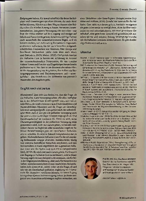 Vorschauseite 5: Der neue Fokus auf Chancengerechtigkeit in der Palliativversorgung