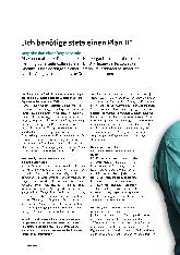 Vorschauseite 1: "Ich benötige stets einen Plan B."