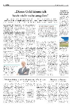 Vorschauseite 1: „Dieses Geld könnte ich heute nicht mehr ausgeben.“