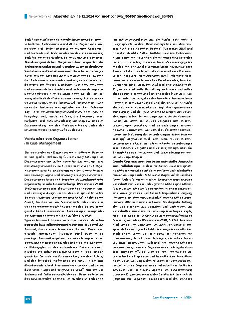 Vorschauseite 3: Verantwortung im Case Management auf Organisationsebene