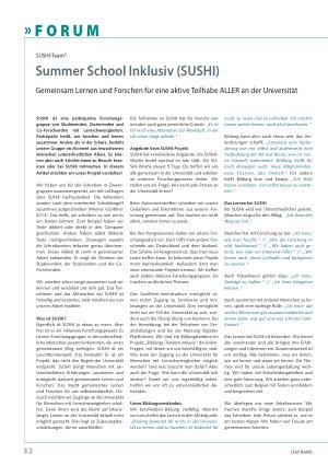 Vorschauseite 1: Summer School Inklusiv (SUSHI)