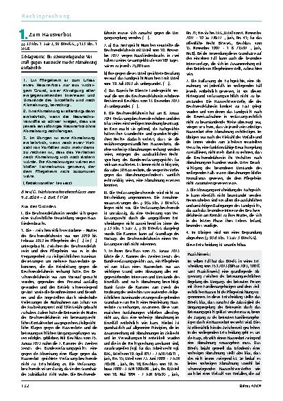 Vorschauseite 1: 1. Zum Hausverbot