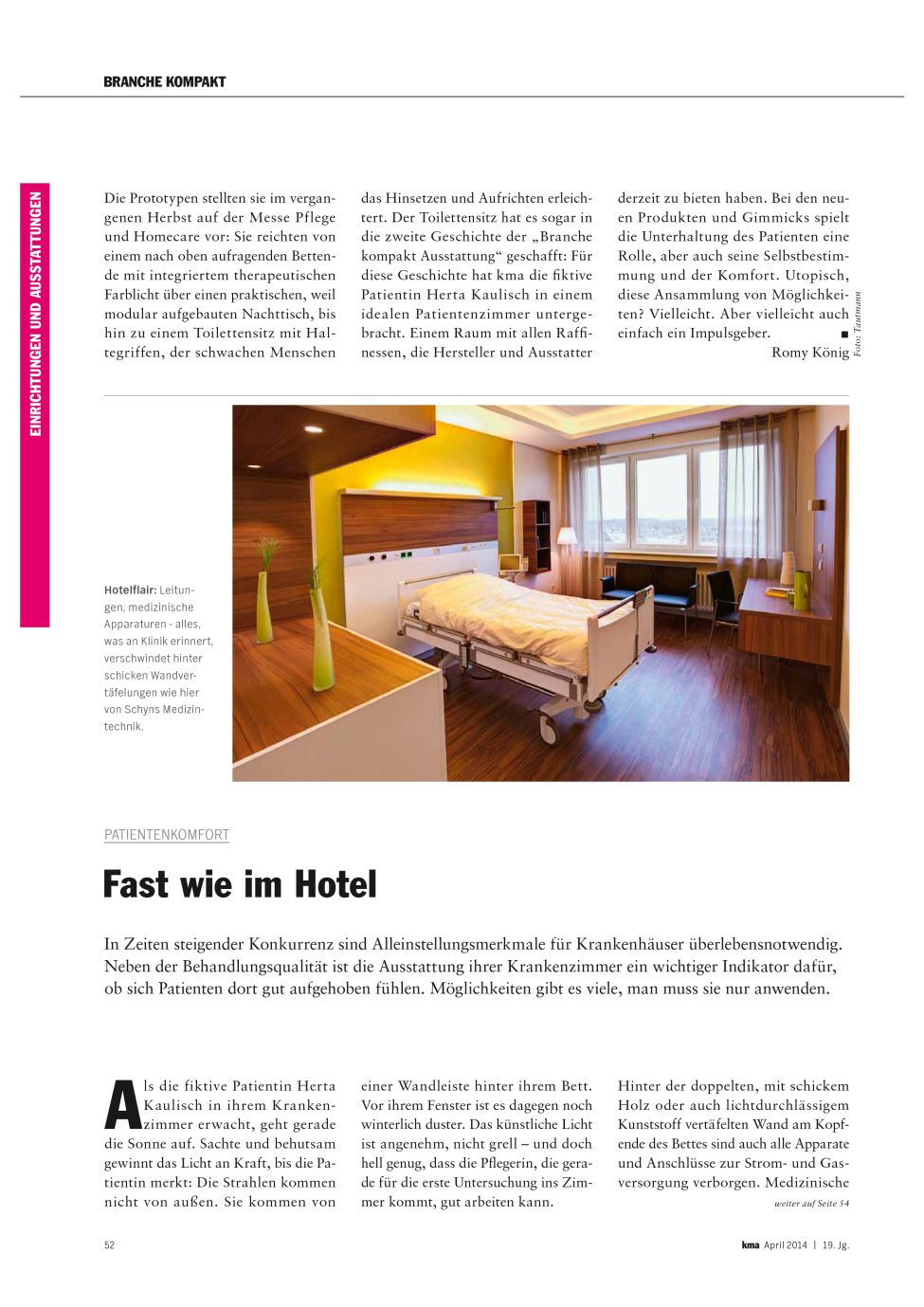 Vorschauseite 1: Fast wie im Hotel